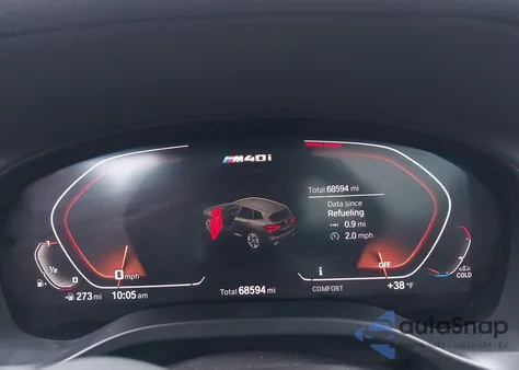 2020 BMW X3 M40I z USA, uszkodzony, nr VIN 5UXTY9C0XL9C71283